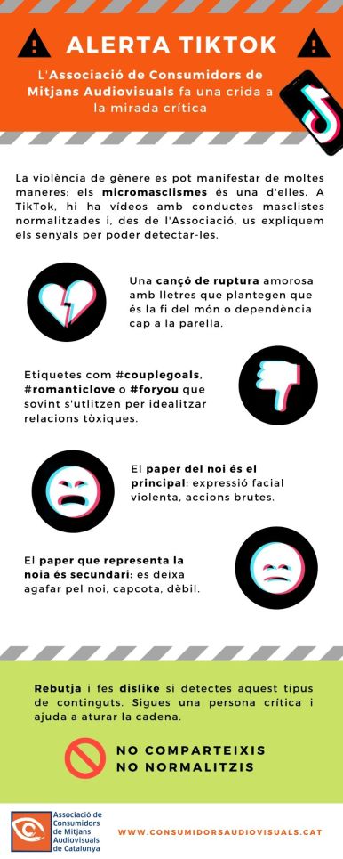 Alerta conductes masclistes TikTok