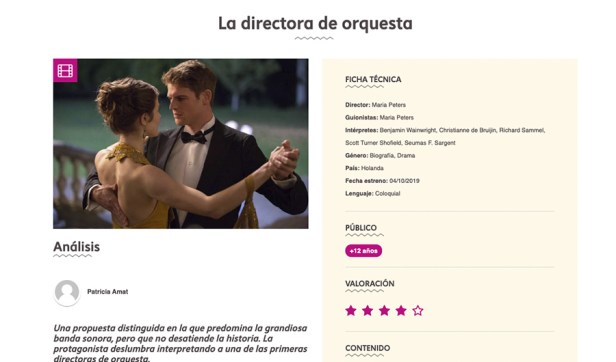 La directora de orquesta