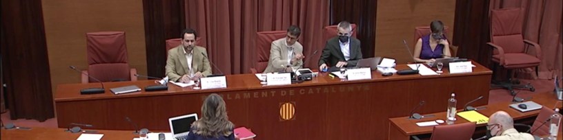 Luigi Bugalla al Parlament de Catalunya